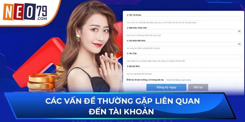 Các vấn đề thường gặp liên quan đến tài khoản 